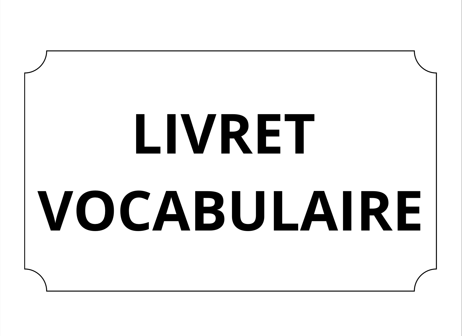 Fichier lexique